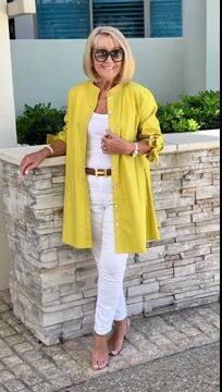 Tesla | Long Cotton Shirt Jacket for Women