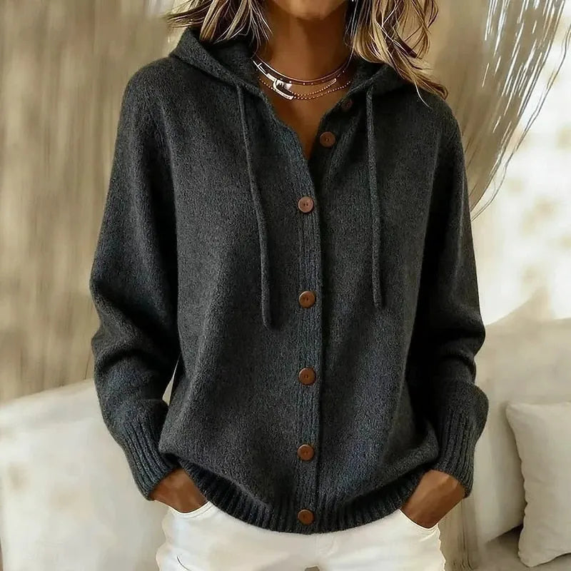 Dina | Cozy Hooded Cardigan
