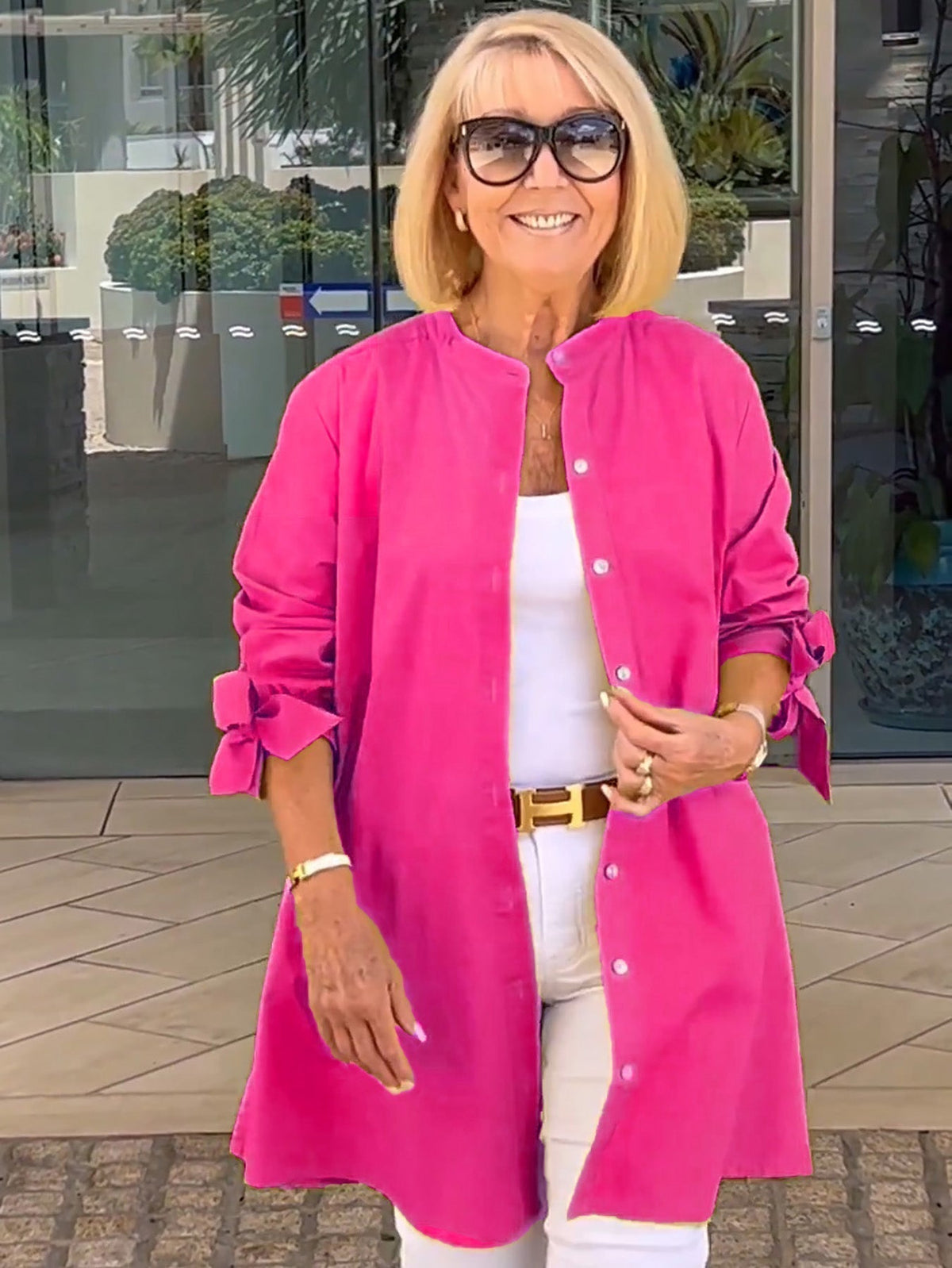 Tesla | Long Cotton Shirt Jacket for Women
