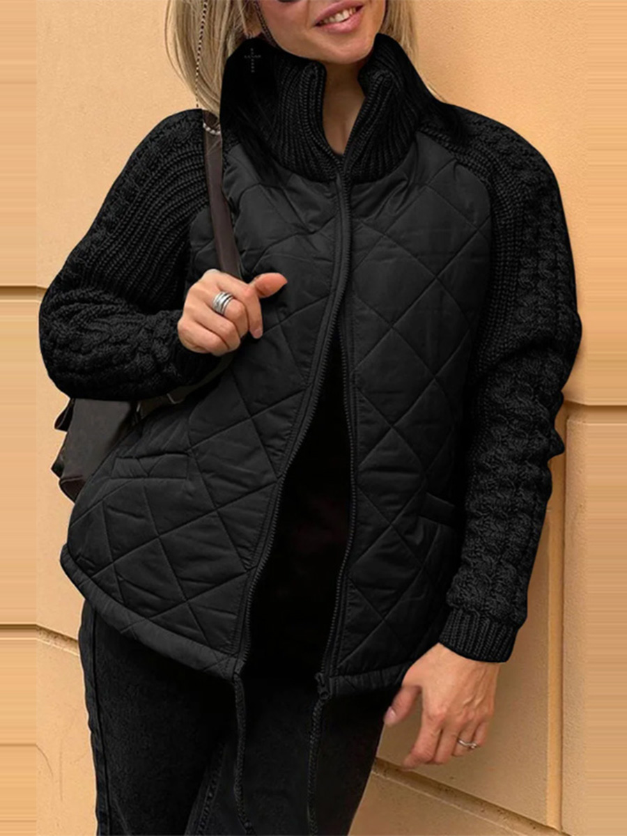 Minia | Solid Color Patchwork Jacket