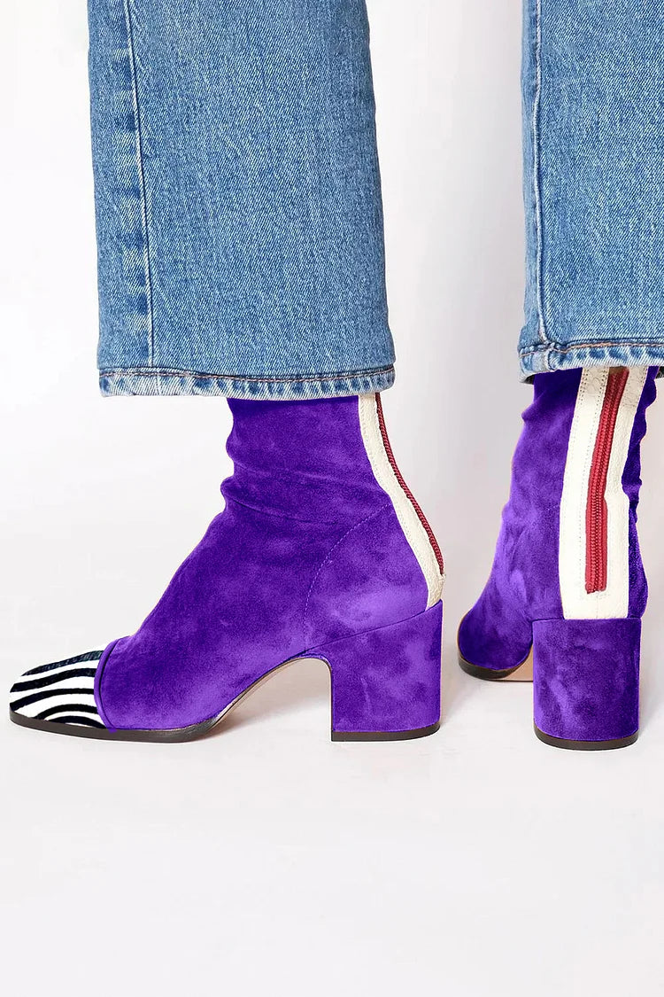 Aurélie™ | Bold Printed Ankle Boots