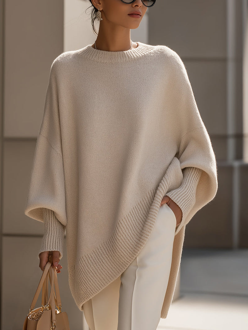 Kimia - Oversized Knitted Round Neck Sweater