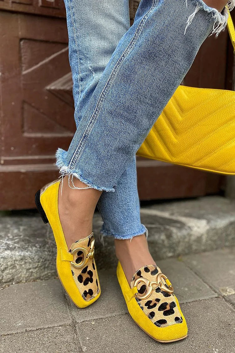 Estelle | Animal Print Loafers