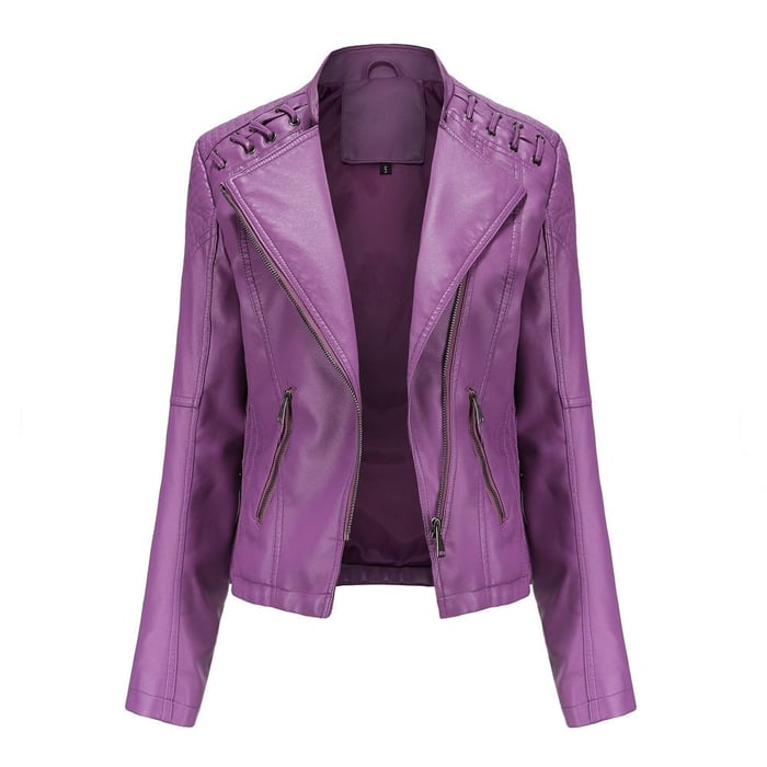Clarisa | Washed Lambskin Leather Jacket