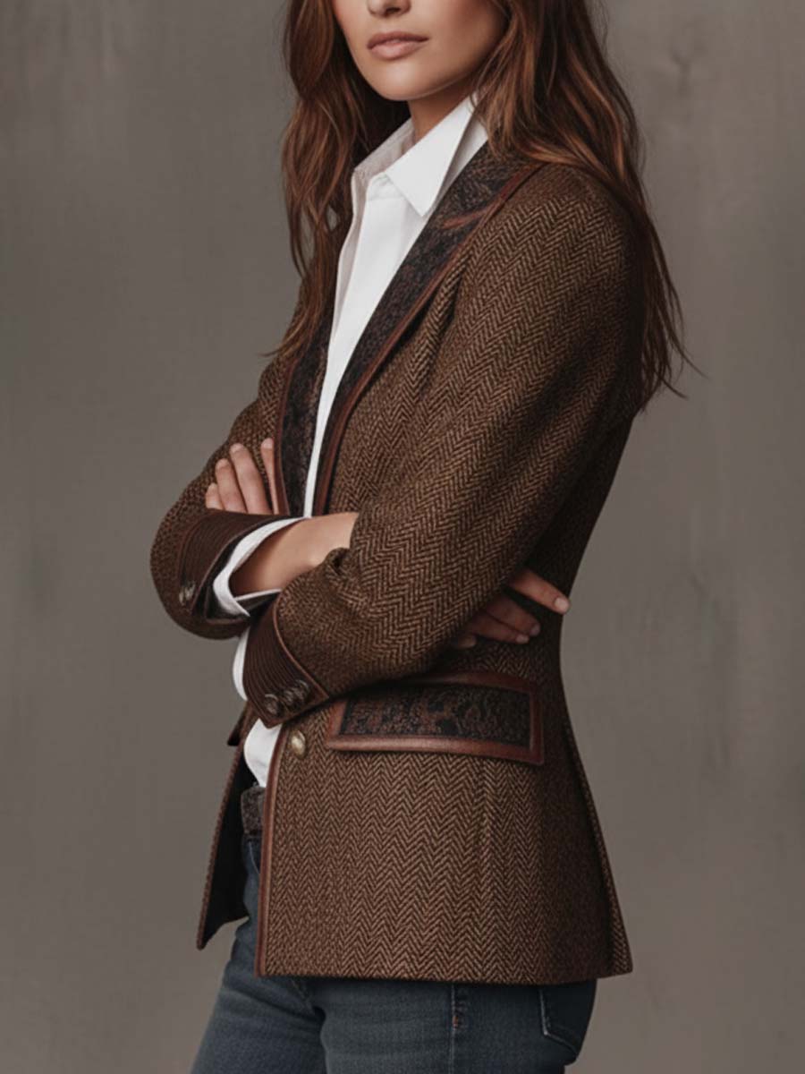 Zofia | women's houndstooth blazer