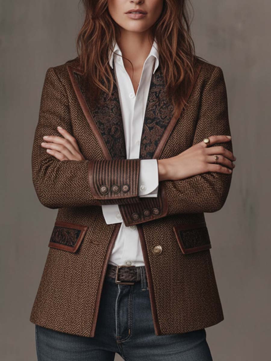 Zofia | women's houndstooth blazer