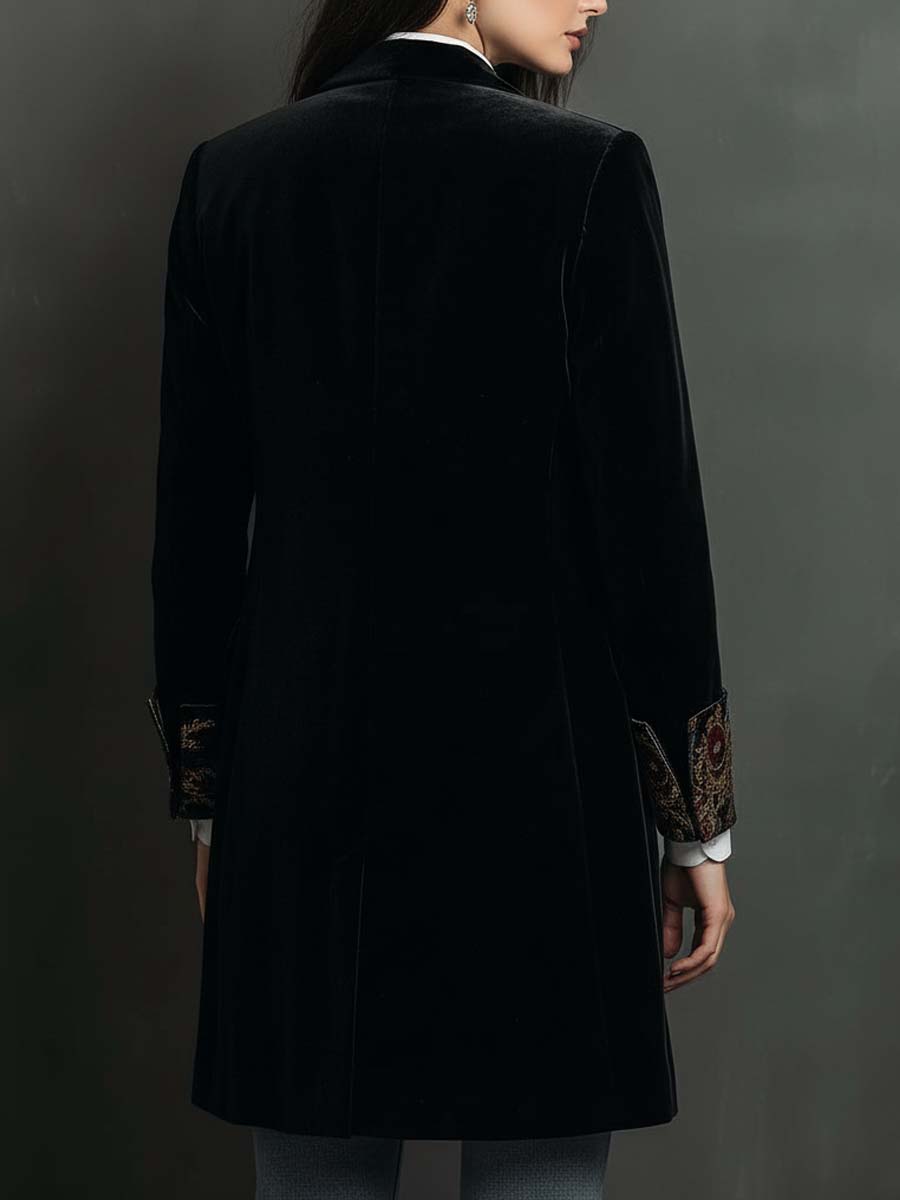 Julia | black blazer with baroque lapels