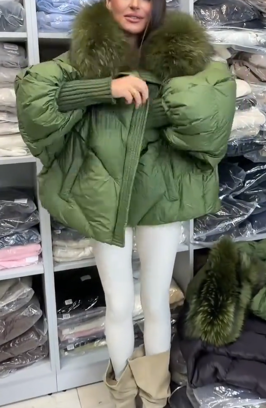 Gerla | Women's Cotton Hoodie Jacket with Plush Trim