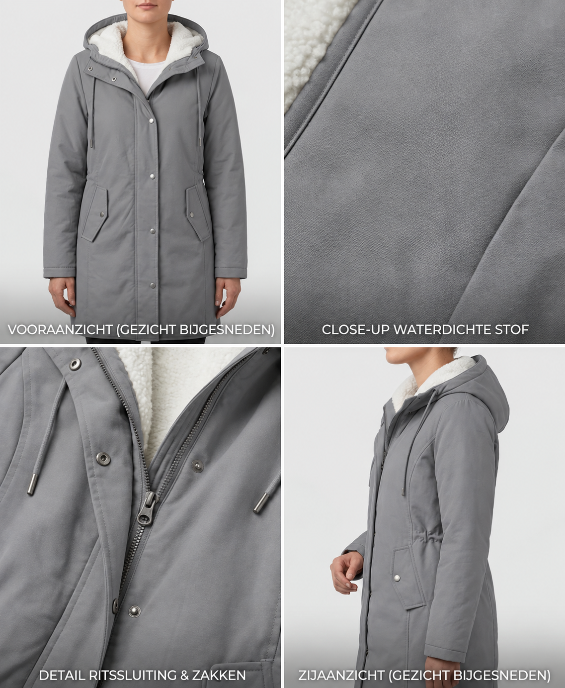 Marjorie™ | Cozy Lined Weather-Resistant Coat