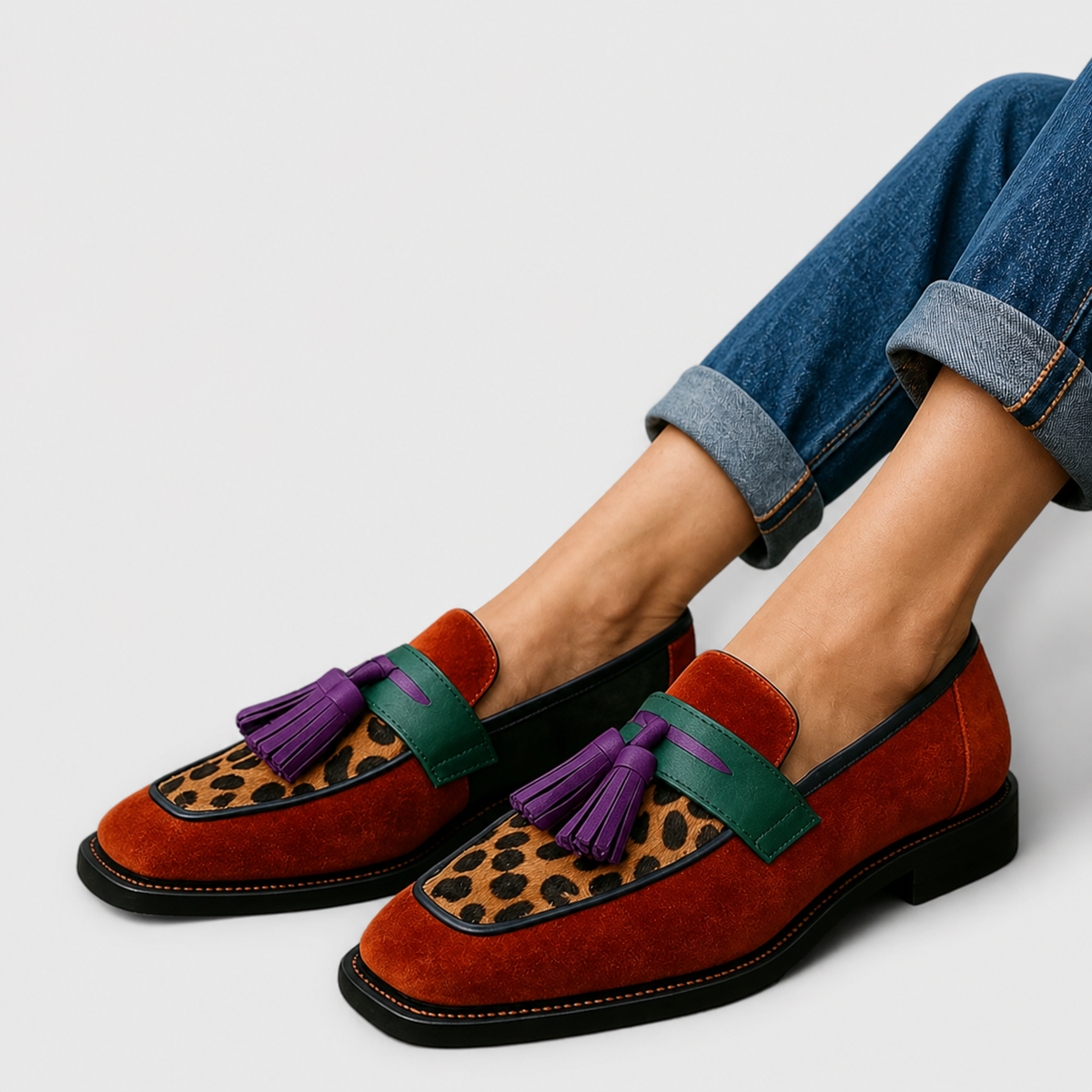 Leonore | Multicolored Moccasins