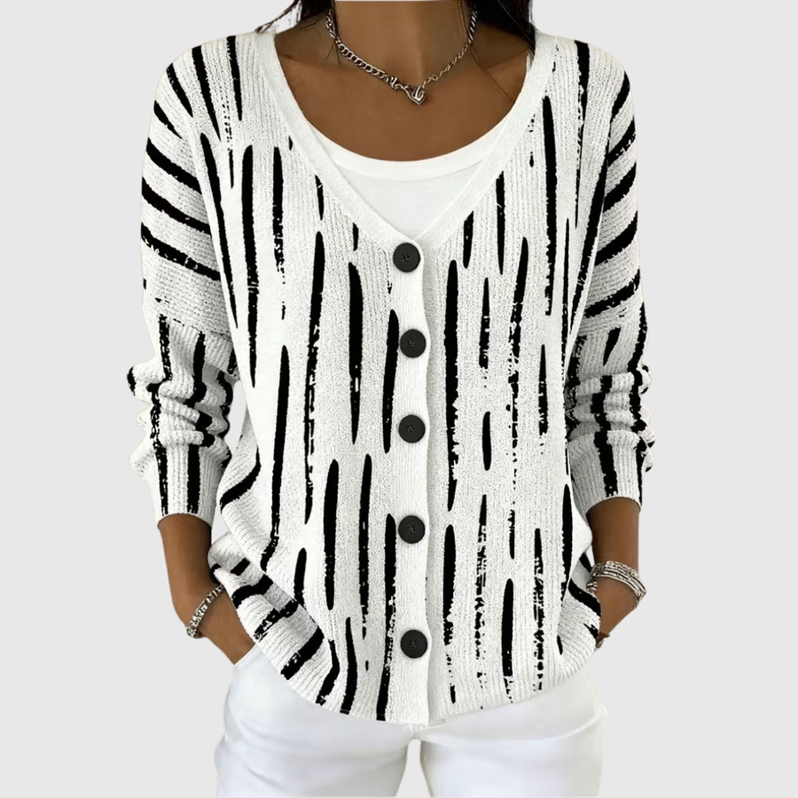 Leonora | Button-Front Knit Jacket