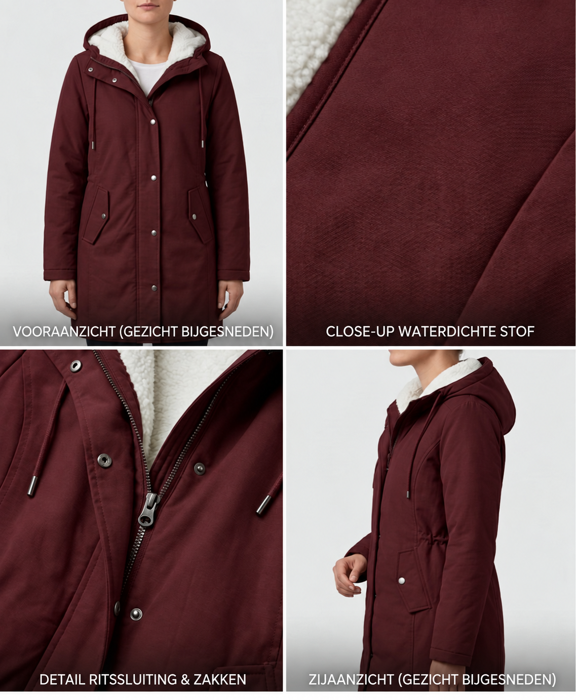 Marjorie™ | Cozy Lined Weather-Resistant Coat