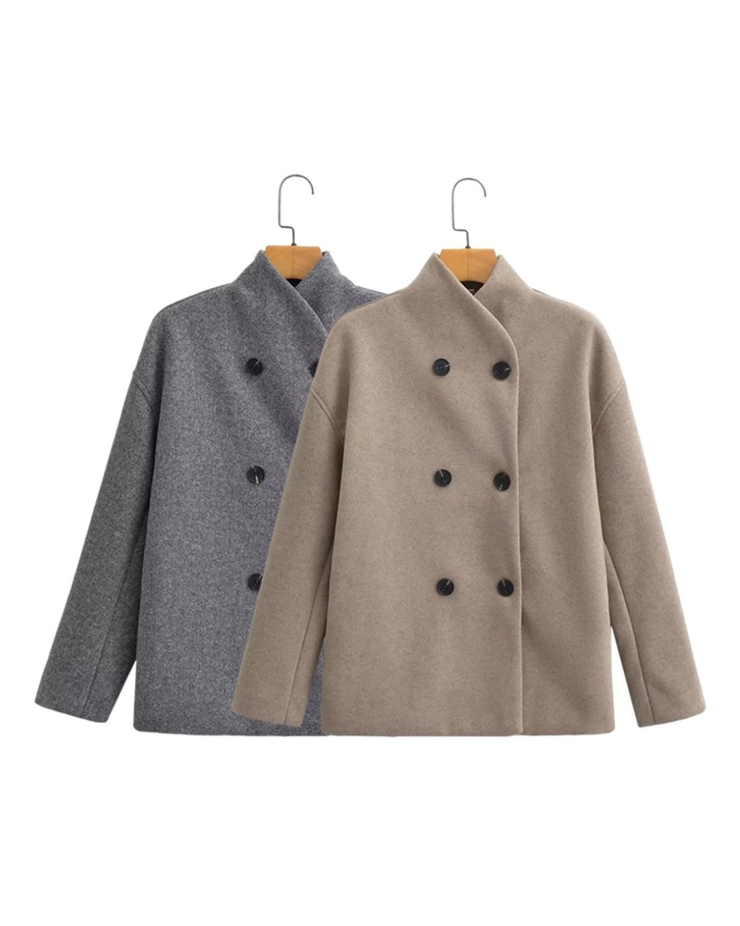 Zophia | Stylish Oversized Wool Coat with Buttons