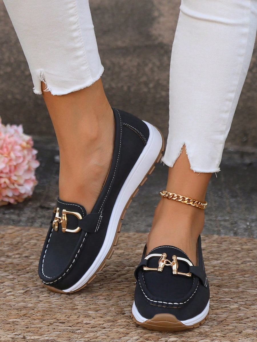 Eloise | Flat Buckle Moccasins