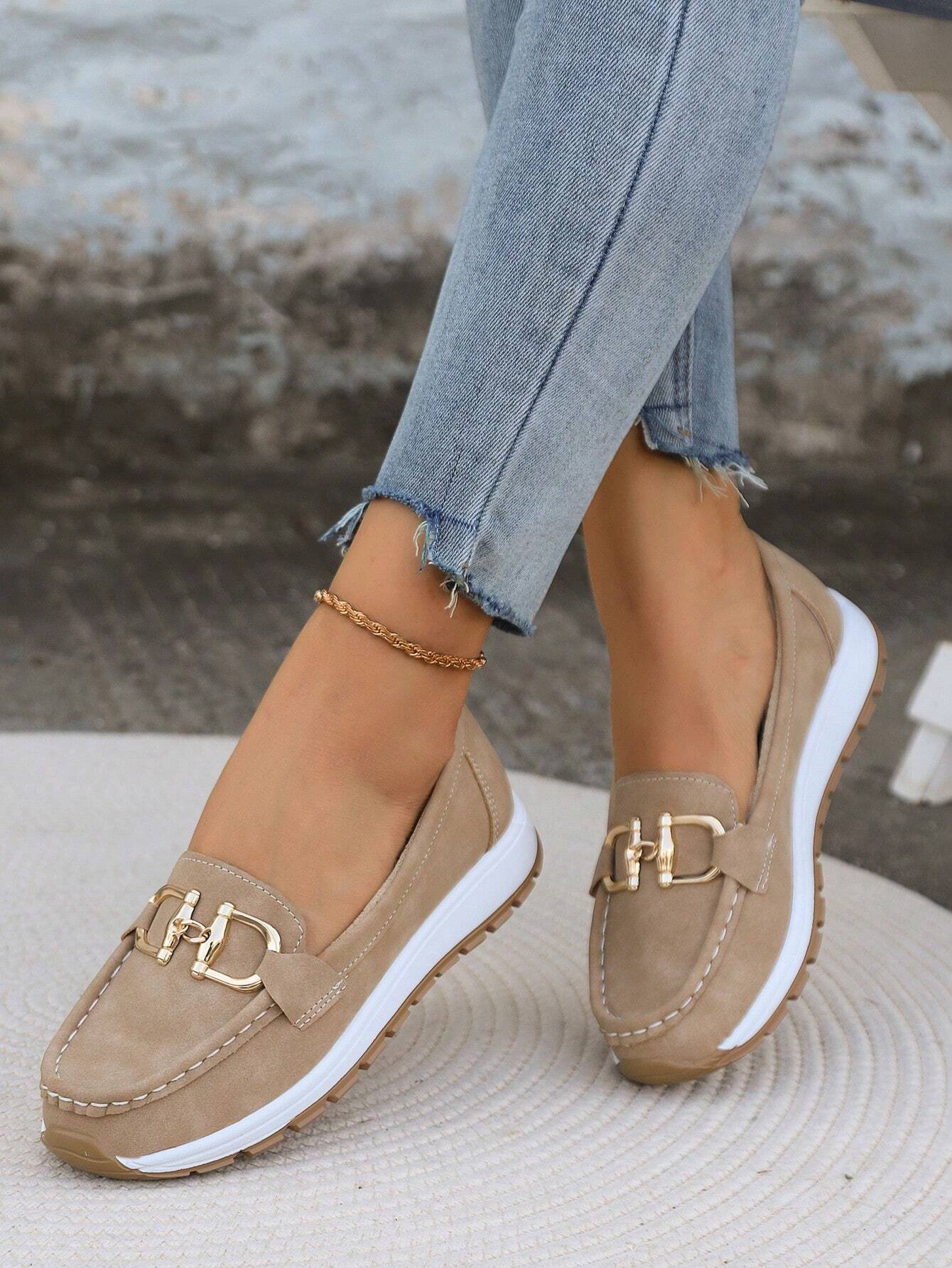 Eloise | Flat Buckle Moccasins