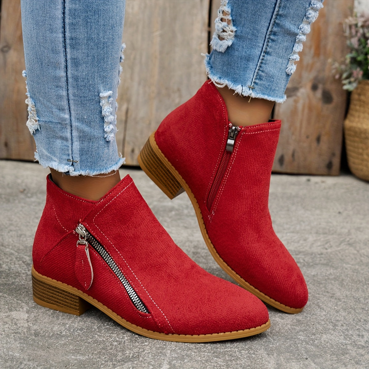 Lona™ | Stylish Suede Ankle Boots