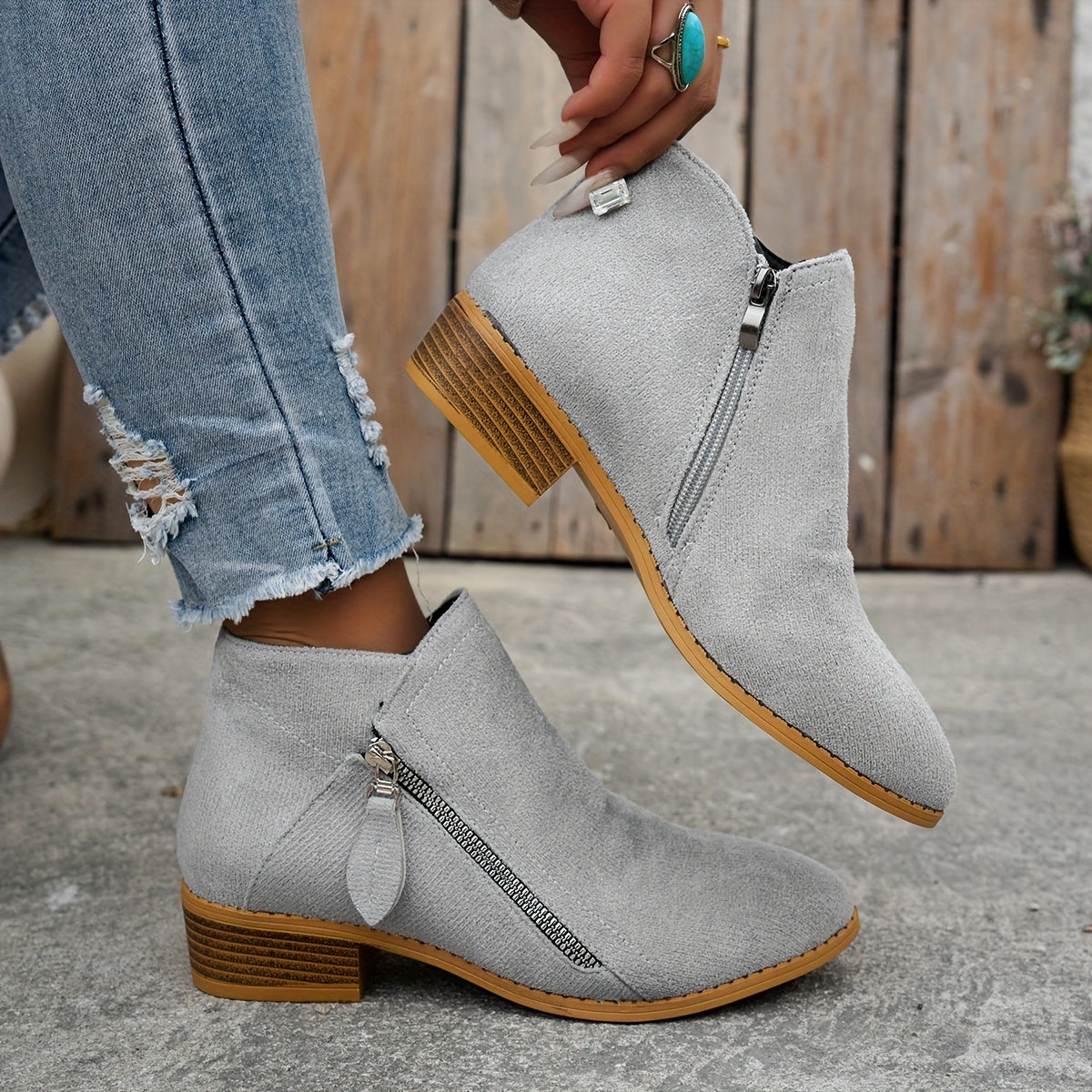 Lona™ | Stylish Suede Ankle Boots