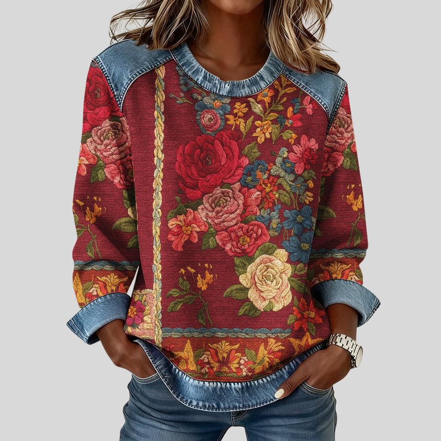 Poppy - Floral Print Sweatshirt