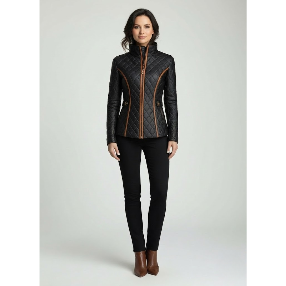 Villiana | Diamond Quilted Jacket with Lining