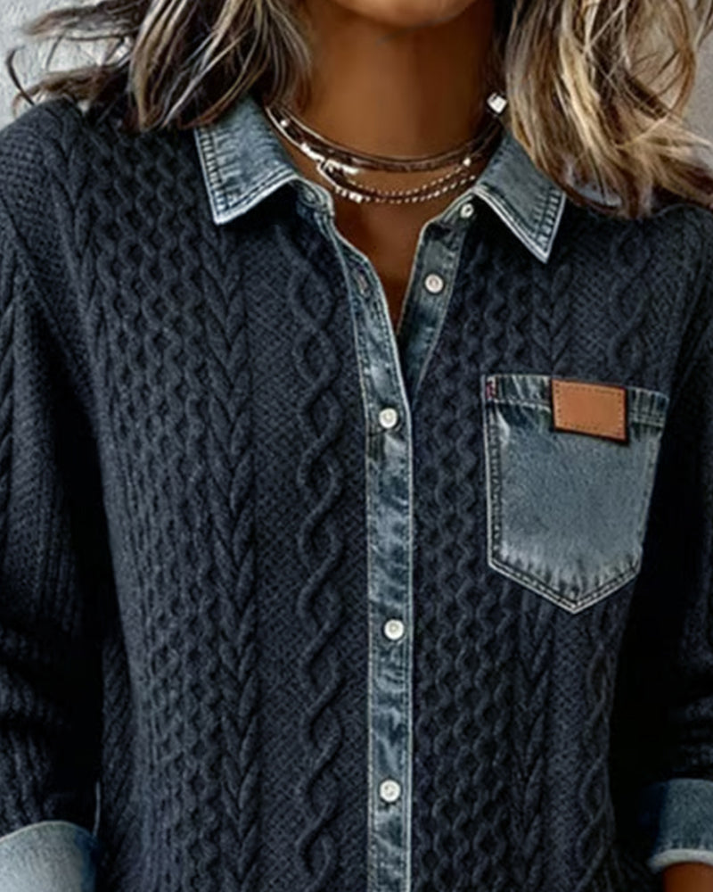 Juliane | Tricot en Denim