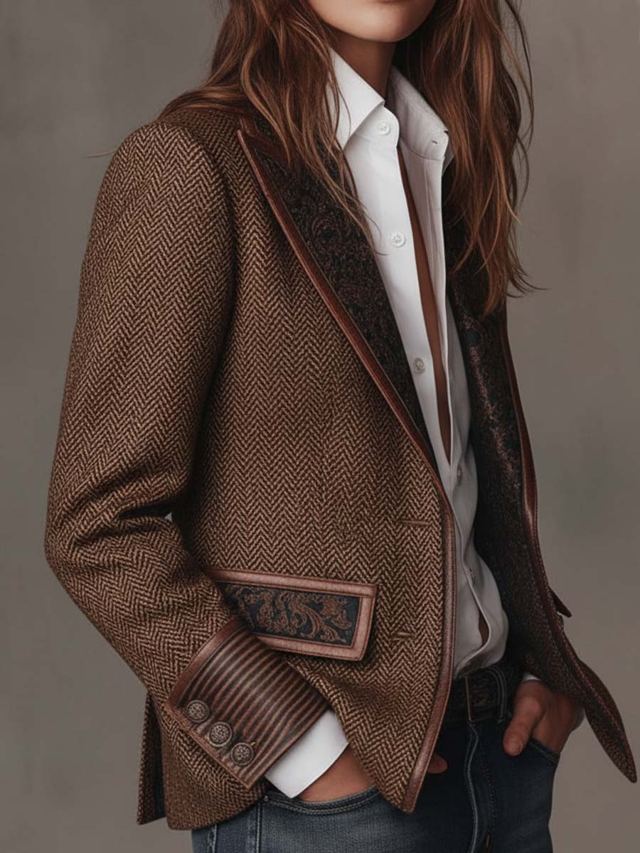 Zofia | women's houndstooth blazer