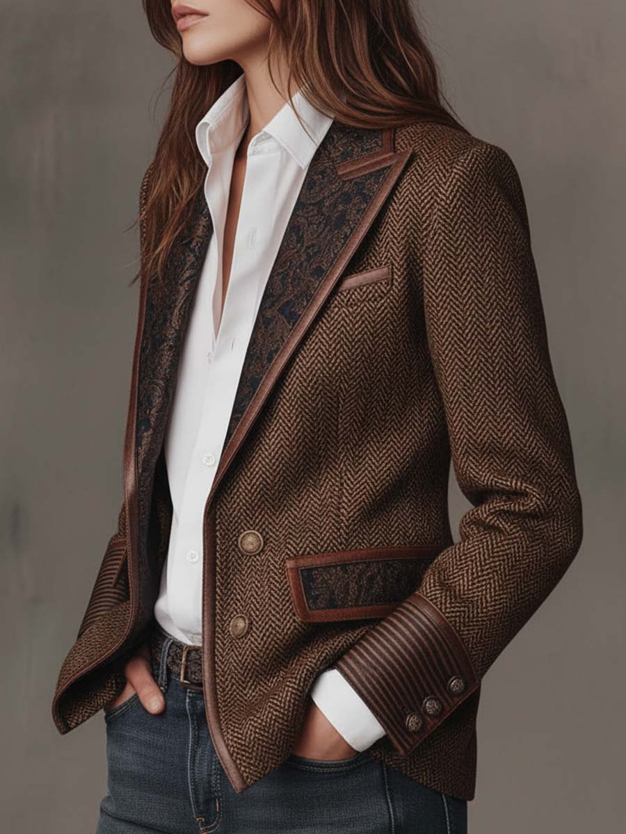Zofia | women's houndstooth blazer
