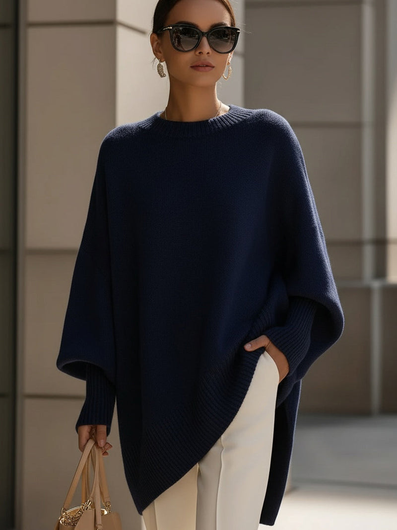 Kimia - Oversized Knit Crewneck Sweater
