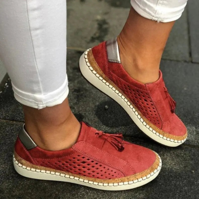 Elizabeth | Women's Slip-On Sneakers with Cutouts