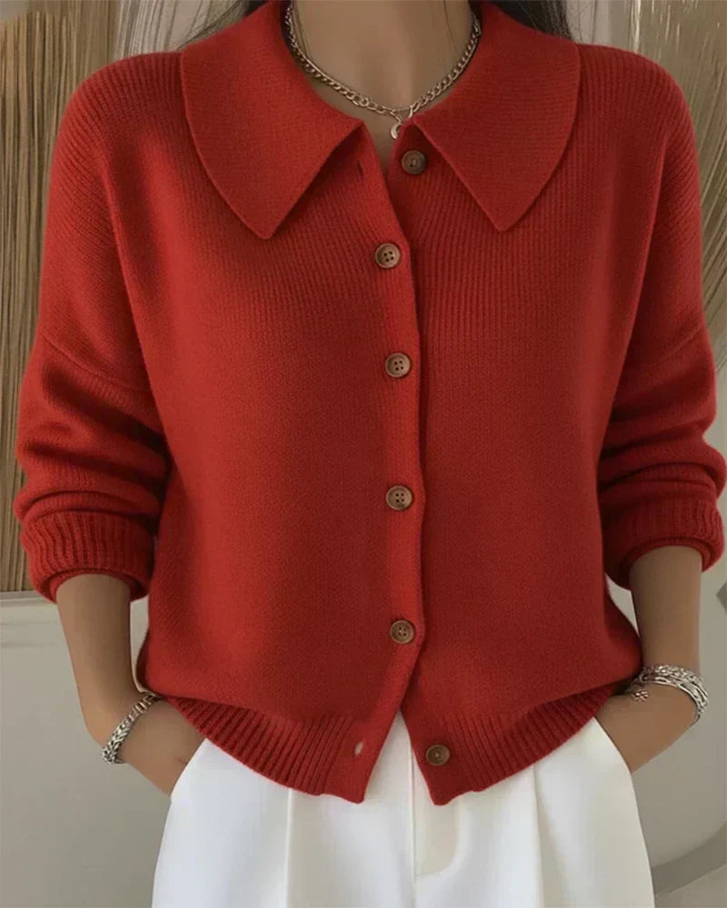 Klaasje | Button Collar Cardigan