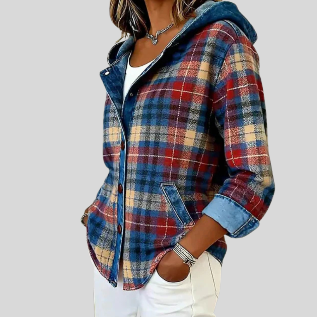 Florence - Hooded Checked Shacket