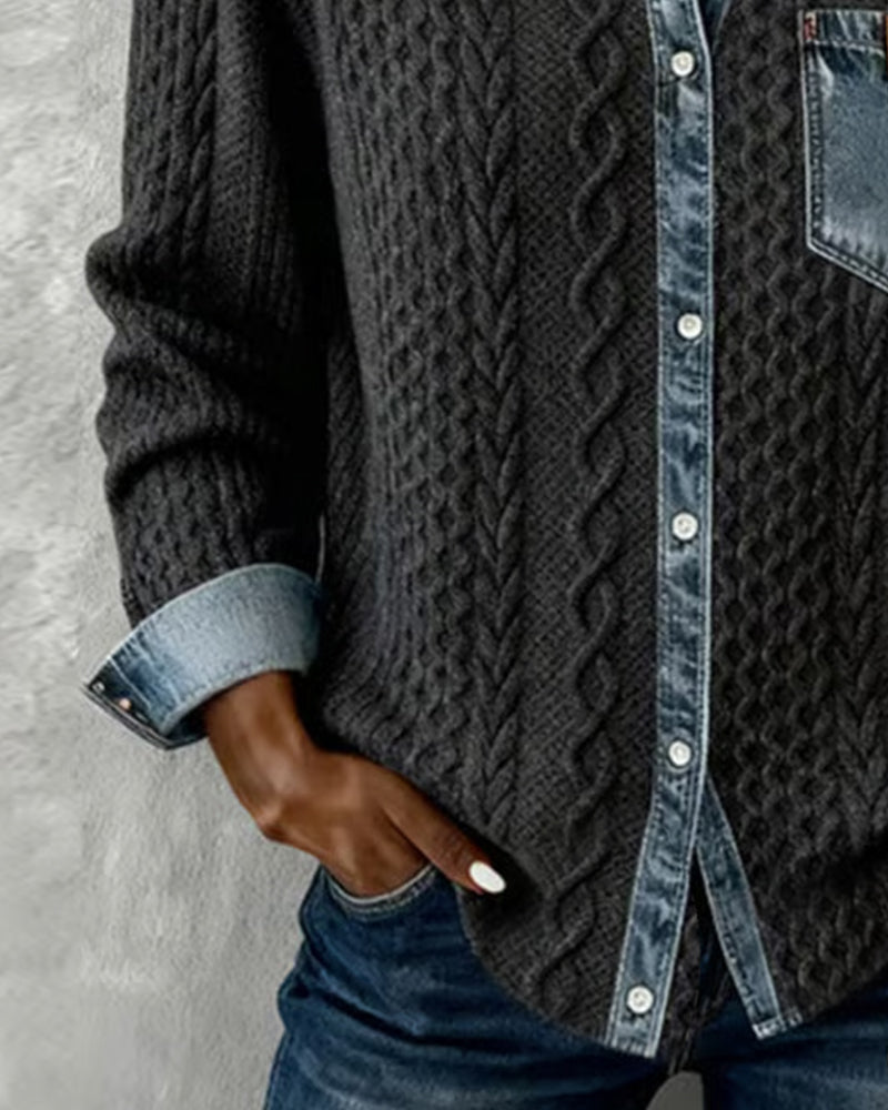 Juliane | Tricot en Denim