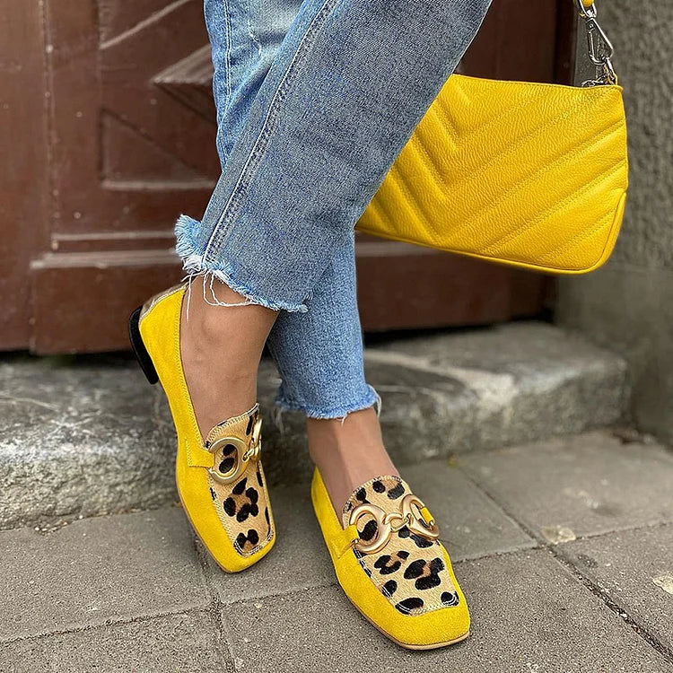 Estelle | Animal Print Loafers