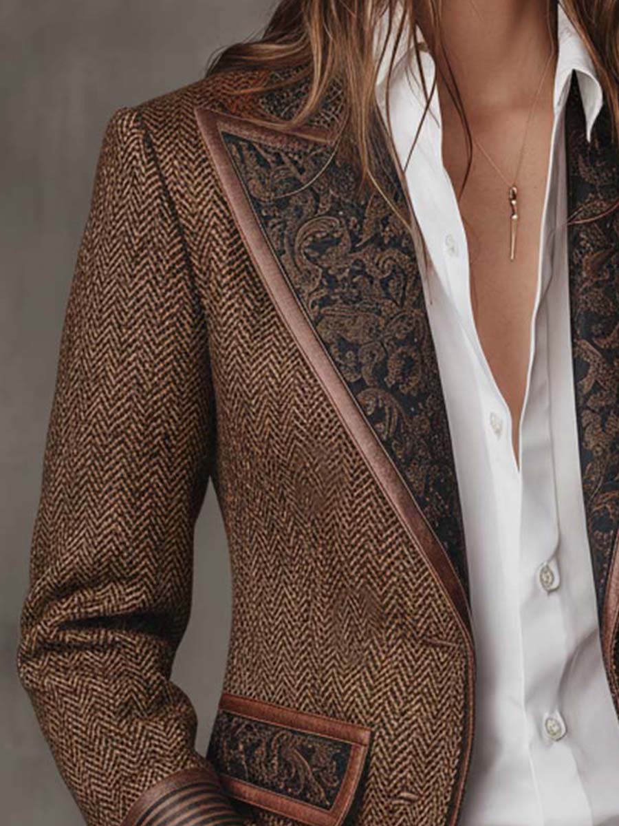 Zofia | women's houndstooth blazer