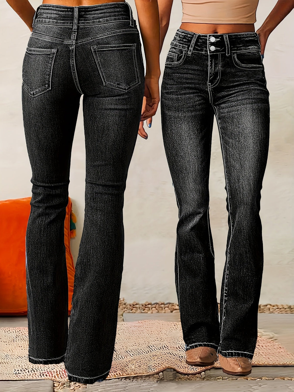 High-Rise Flared Pants