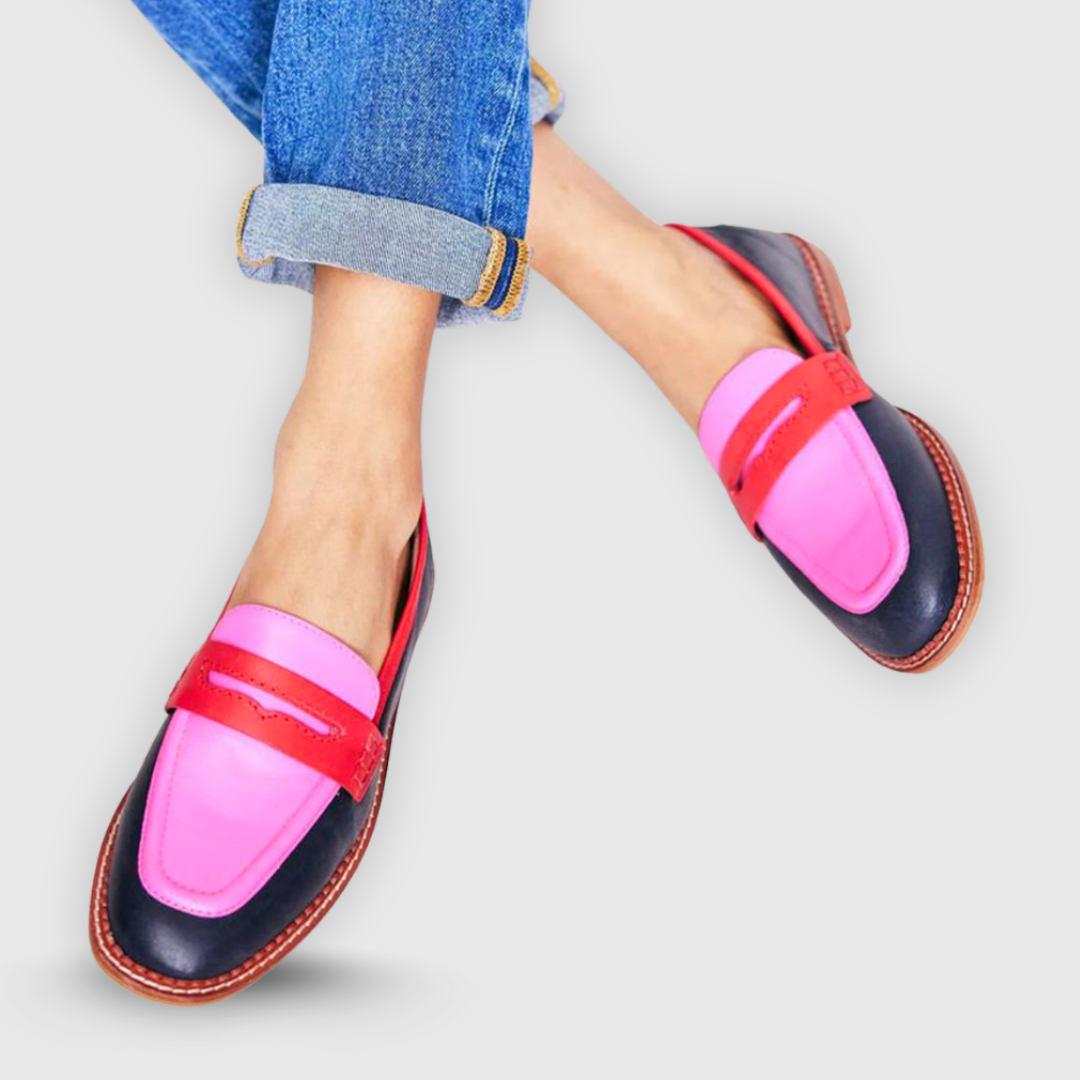 Frances | Two-Tone Contrast Moccasins