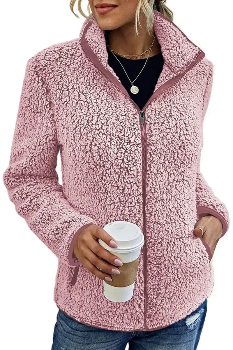 Cassey | Elegant Fleece Jacket