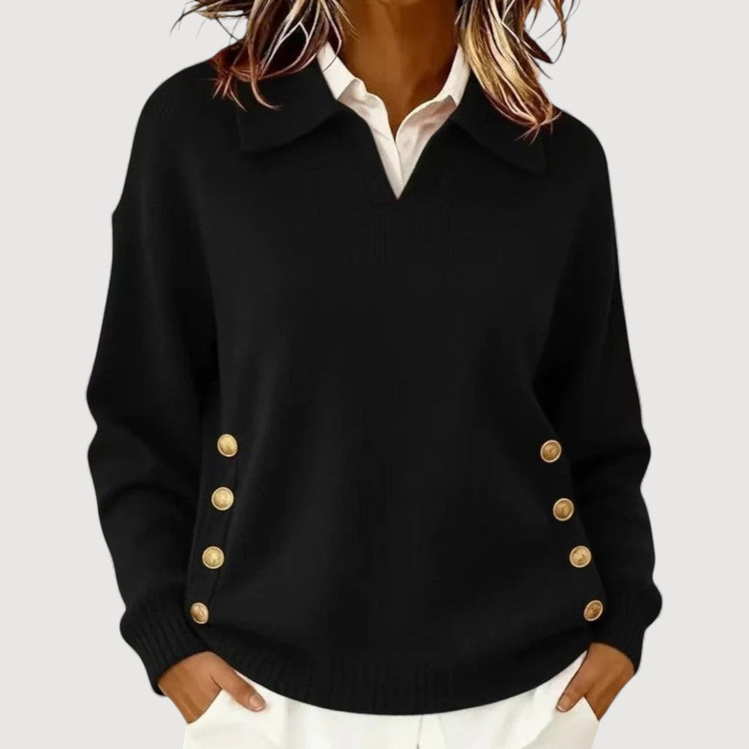 AIRA – BUTTON DETAIL SWEATER