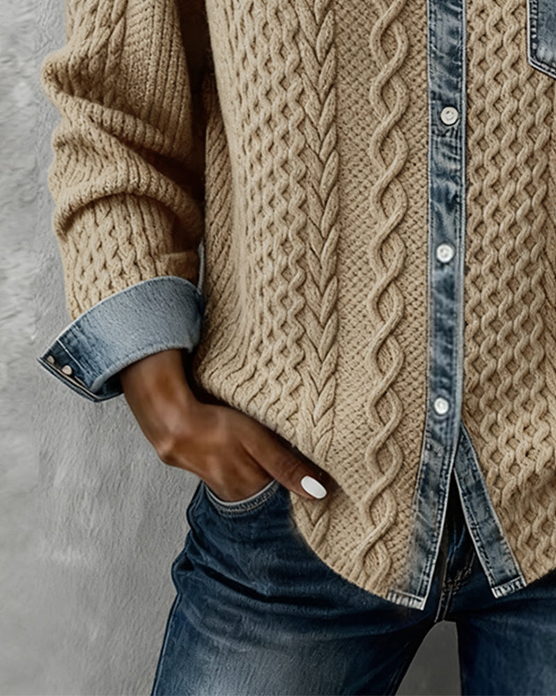 Juliane | Tricot en Denim