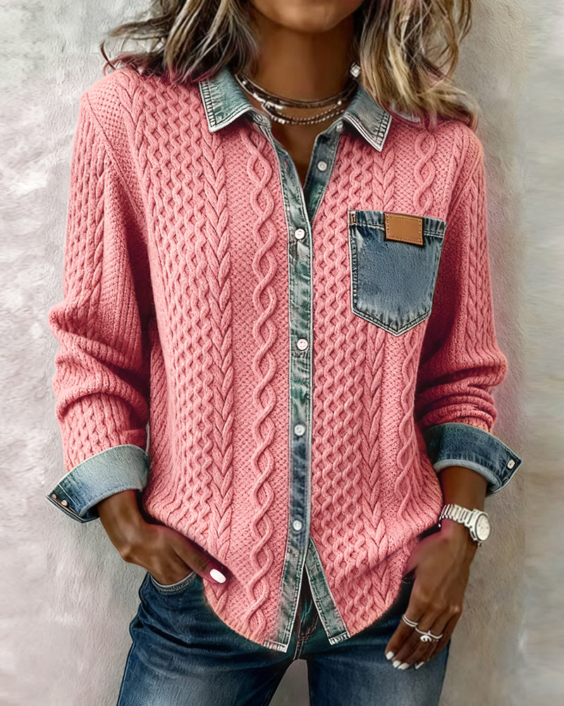 Juliane | Tricot en Denim