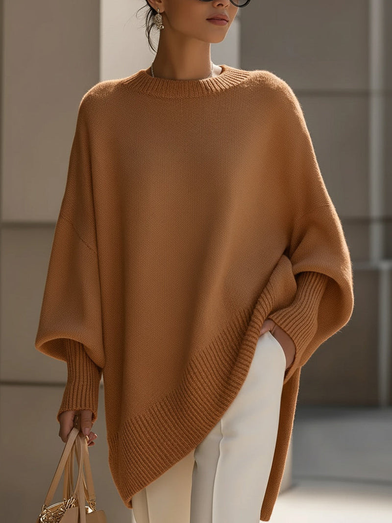 Kimia - Oversized Knitted Round Neck Sweater