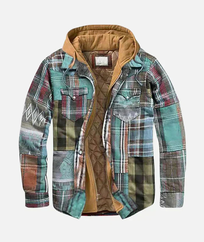 Duncan | Checkered Patchwork Jacket