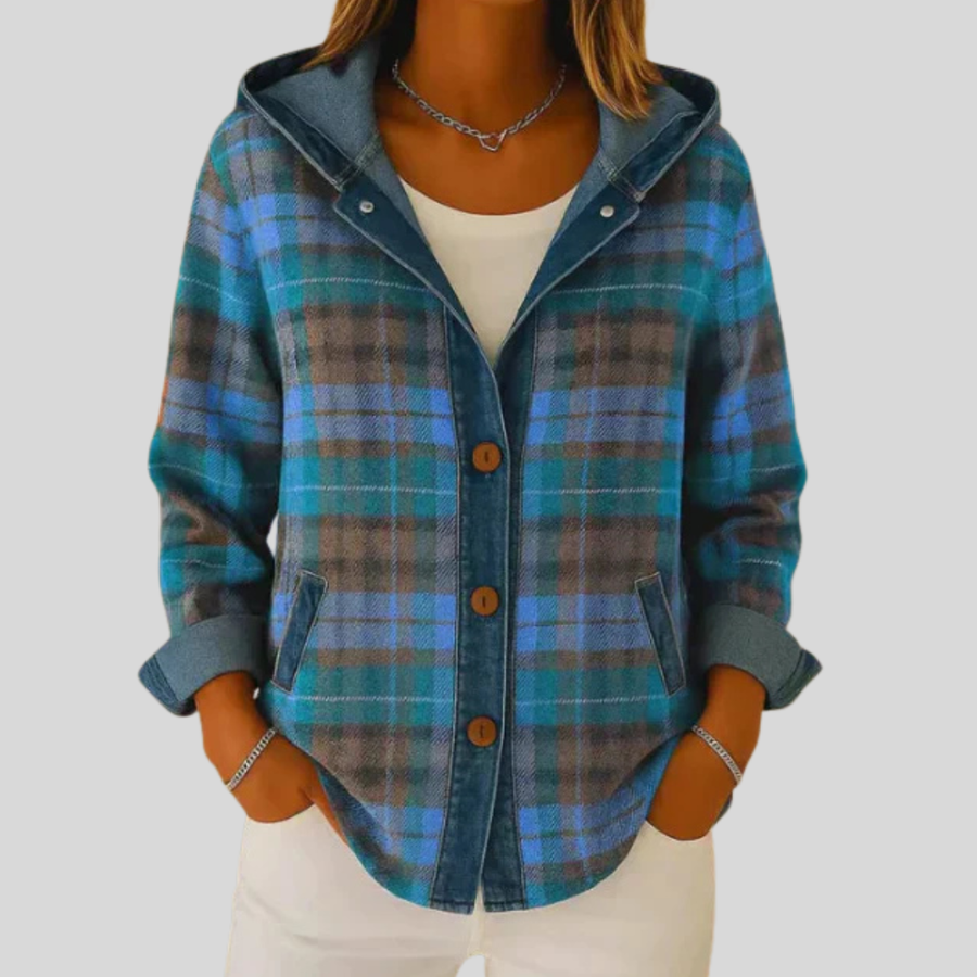 Florence - Hooded Checked Shacket