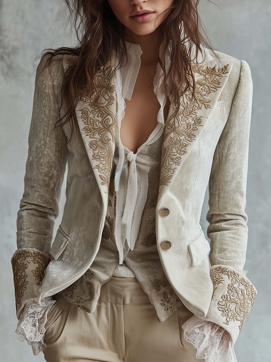 Antonina | Tailored embroidered women's blazer