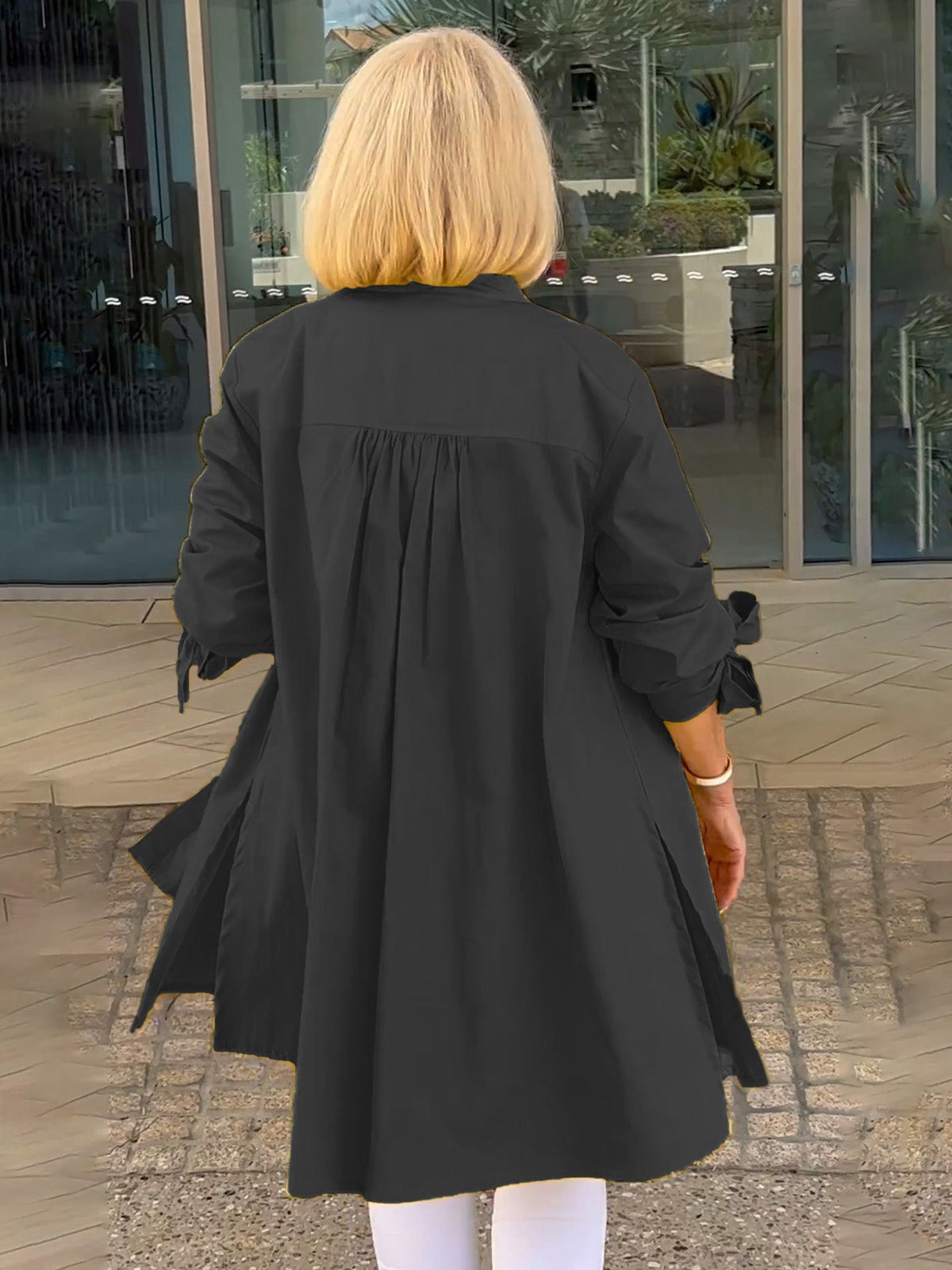 Tesla | Long Cotton Shirt Jacket for Women