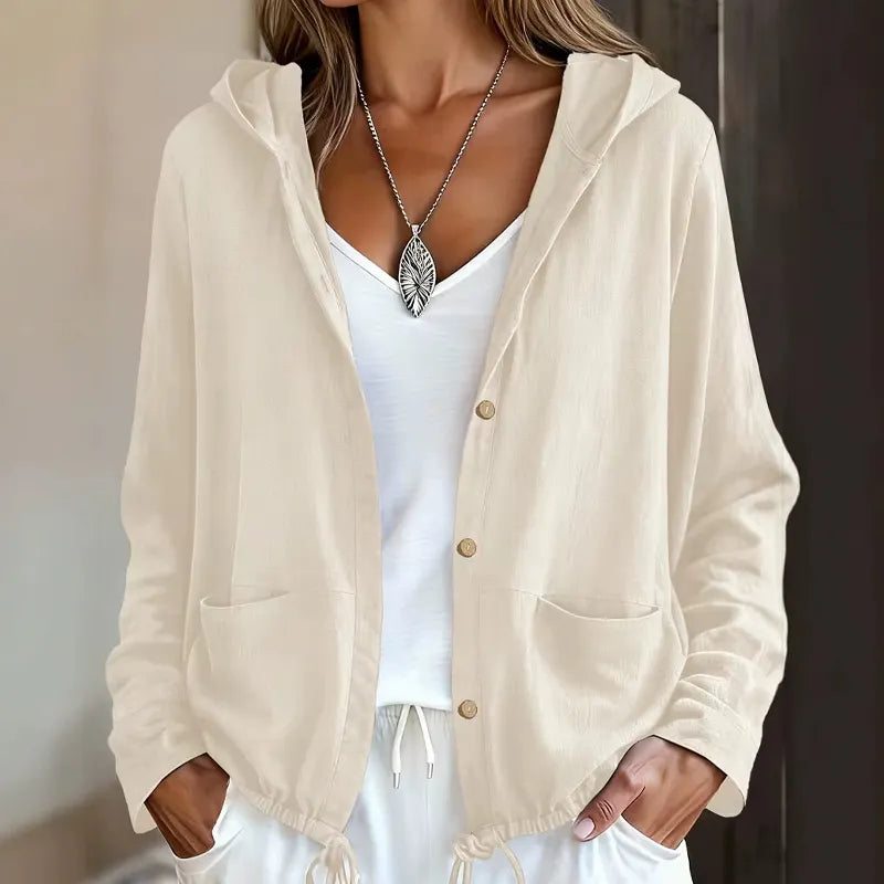 Fuida | Lightweight Hooded Jacket with Adjustable Hem