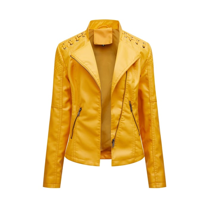 Clarisa | Washed Lambskin Leather Jacket