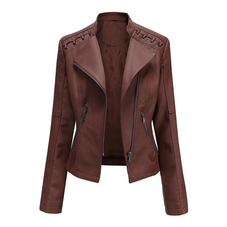 Clarisa | Washed Lambskin Leather Jacket