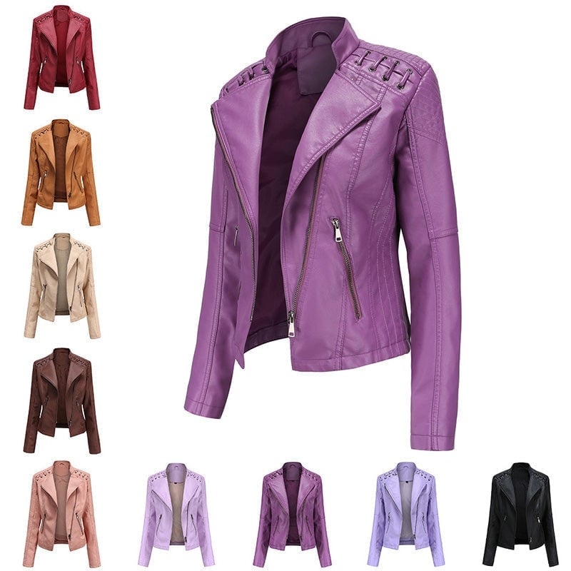 Clarisa | Washed Lambskin Leather Jacket