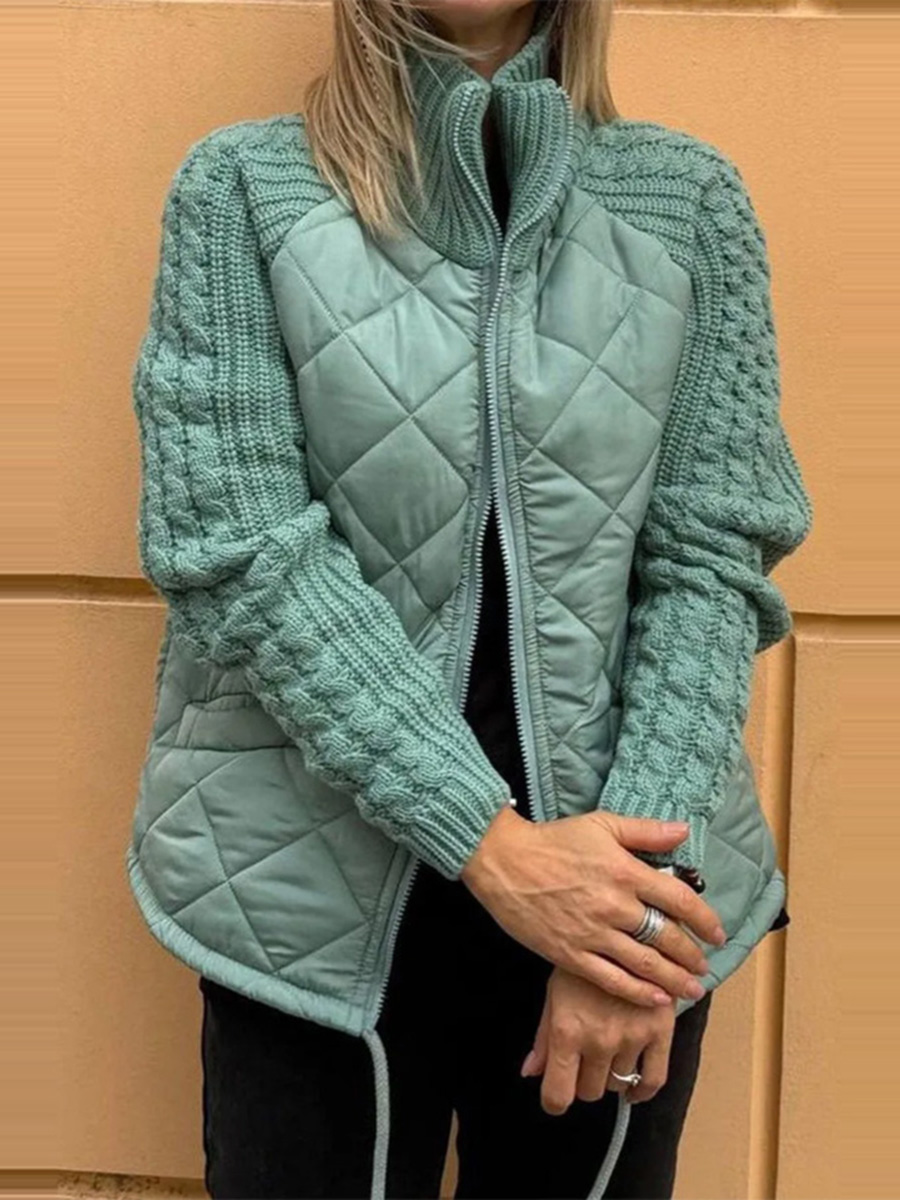 Minia | Solid Color Patchwork Jacket