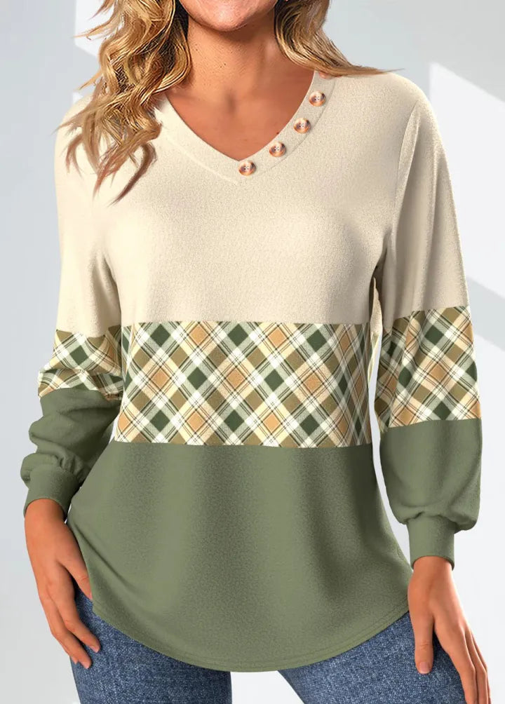Brianna | Color-Block Panelled Top